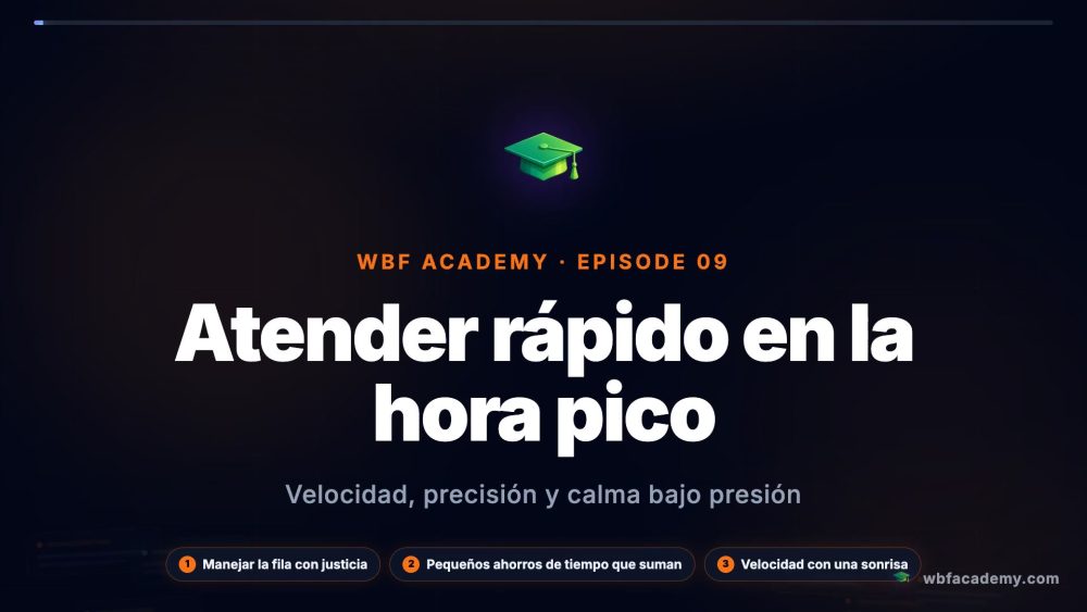 Atender rápido en la hora pico