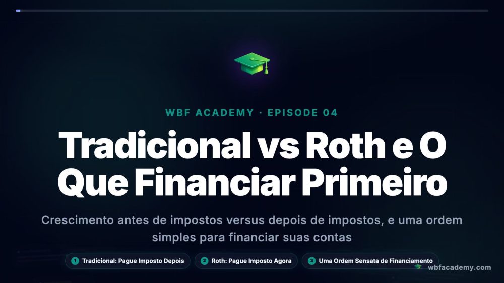 Tradicional vs Roth e O Que Financiar Primeiro