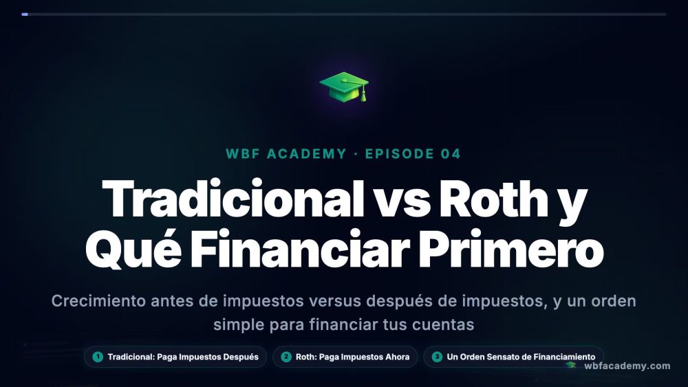 Tradicional vs Roth y Qué Financiar Primero
