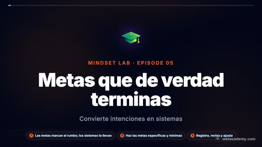 Metas que de verdad terminas