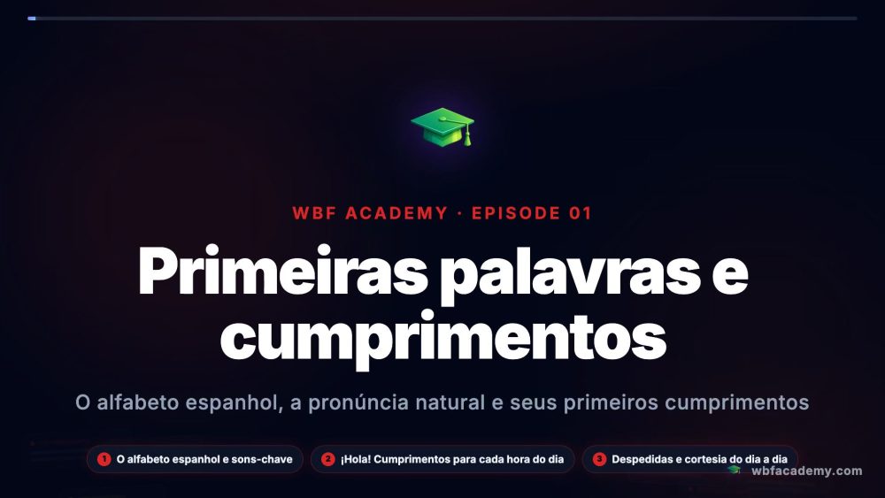 Primeiras palavras e cumprimentos