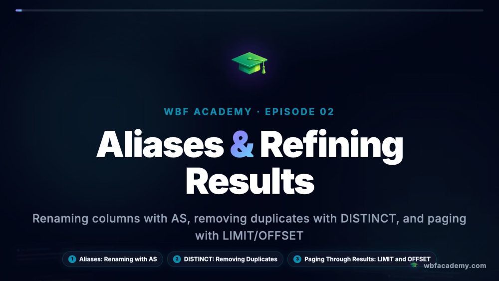 Aliases & Refining Results