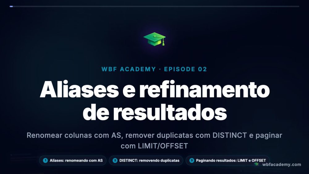 Aliases e refinamento de resultados