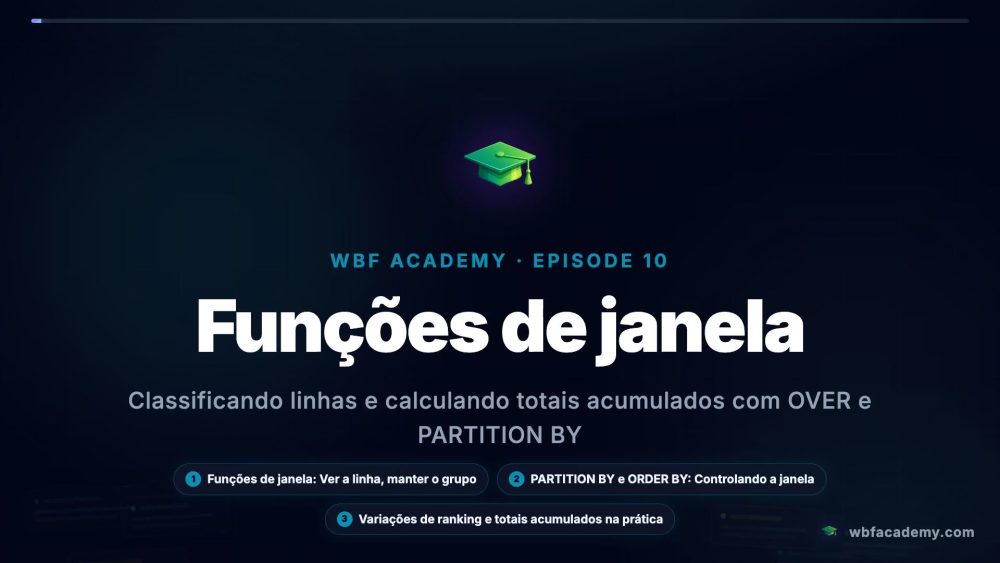 Funções de janela