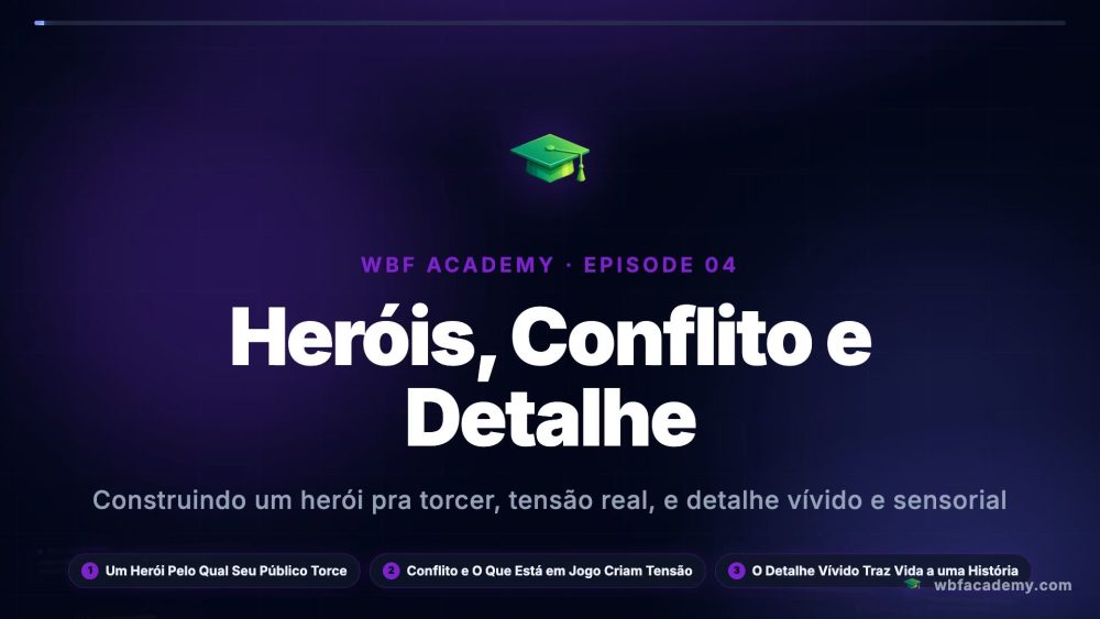 Heróis, Conflito e Detalhe
