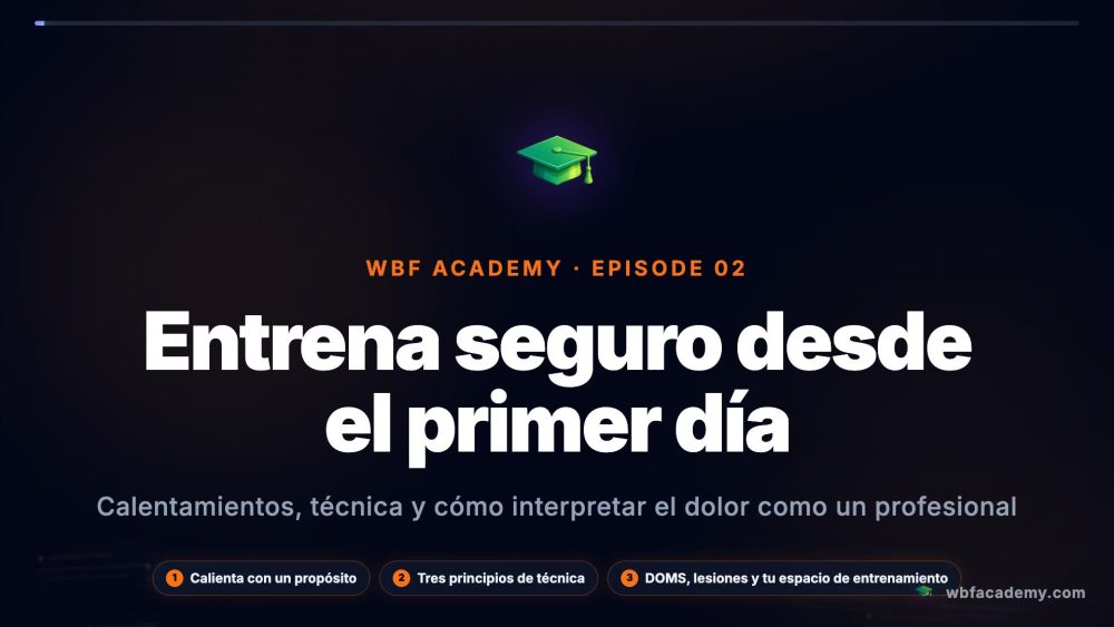 Entrena seguro desde el primer día
