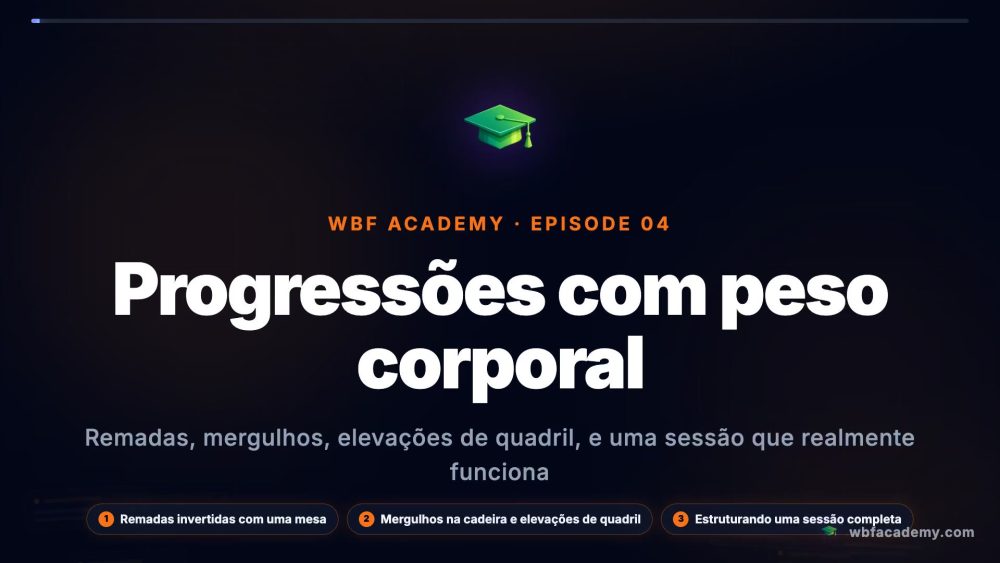 Progressões com peso corporal