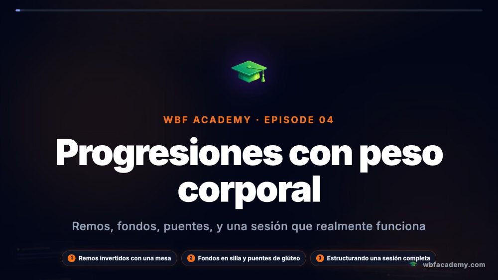 Progresiones con peso corporal