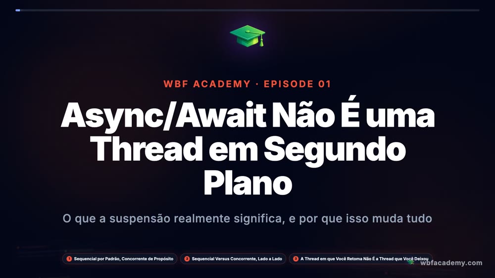 Async/Await Não É uma Thread em Segundo Plano