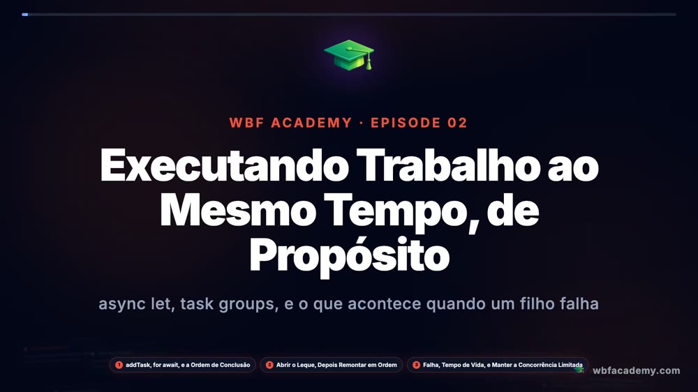 Executando Trabalho ao Mesmo Tempo, de Propósito