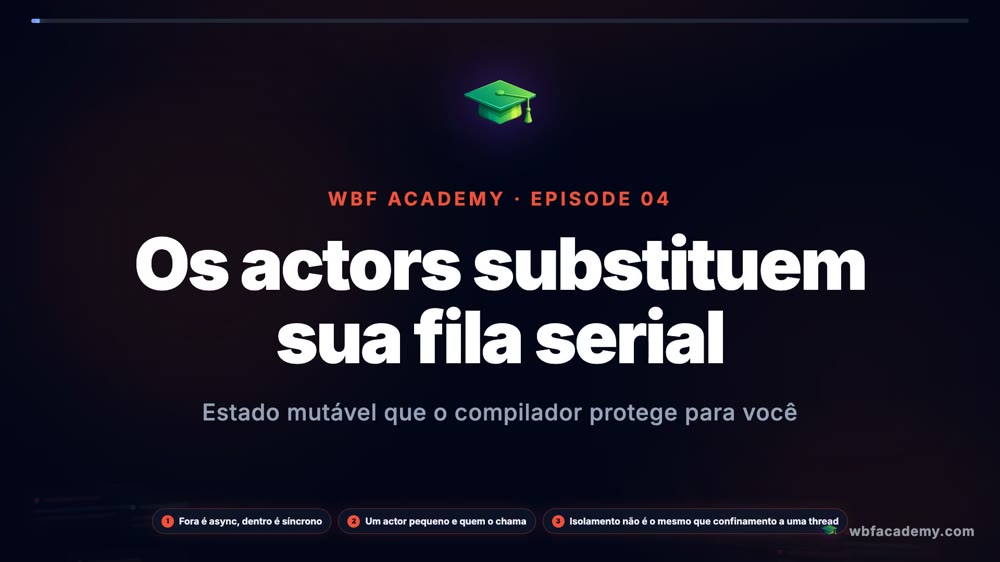 Os actors substituem sua fila serial