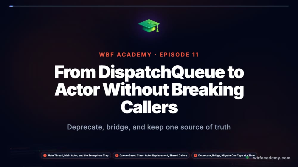 From DispatchQueue to Actor Without Breaking Callers