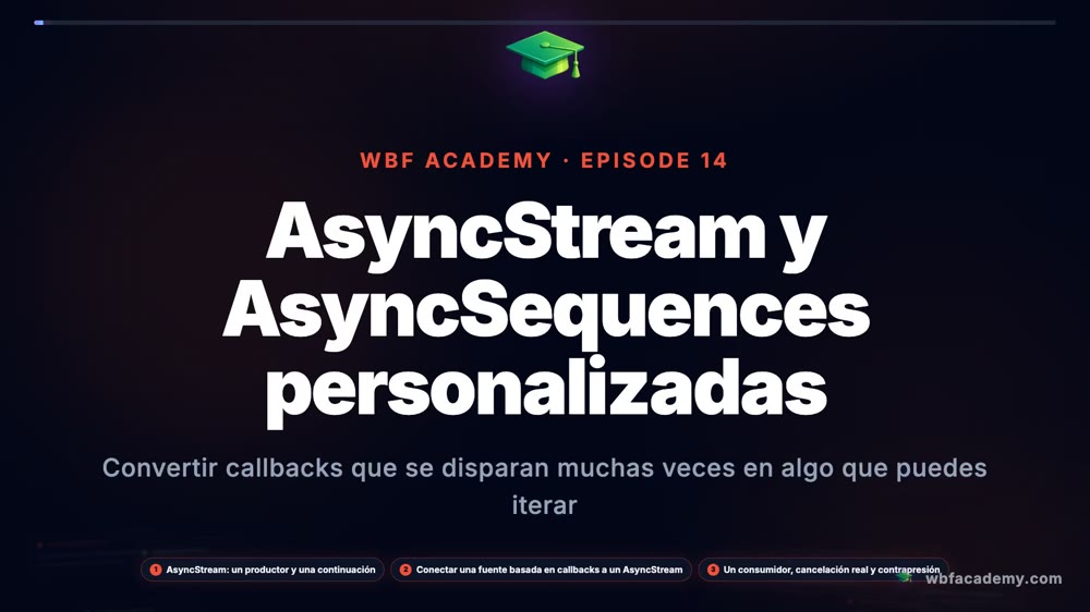 AsyncStream y AsyncSequences personalizadas