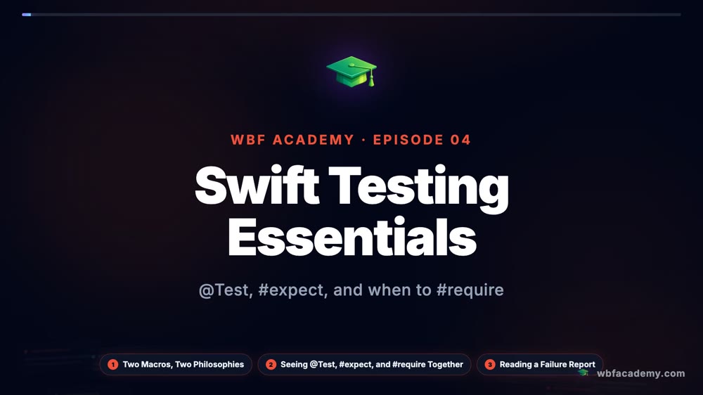 Swift Testing Essentials