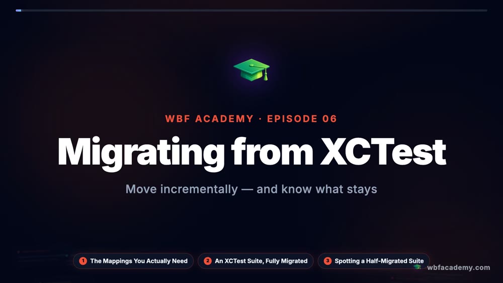 Migrating from XCTest