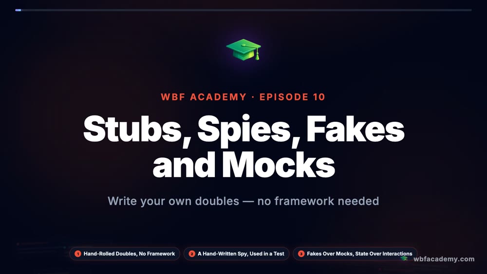 Stubs, Spies, Fakes and Mocks