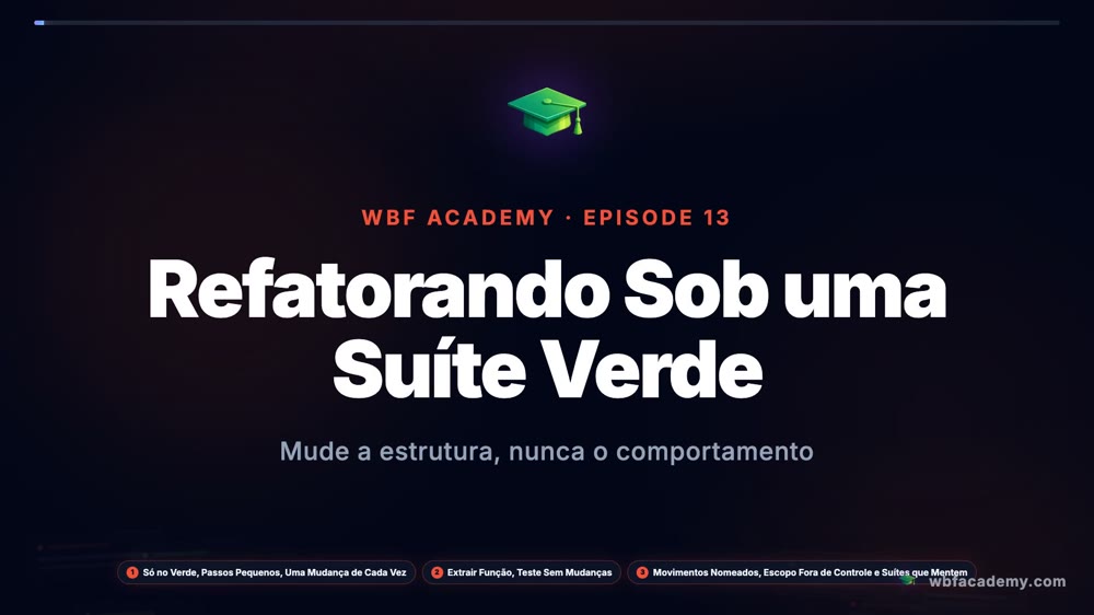 Refatorando Sob uma Suíte Verde