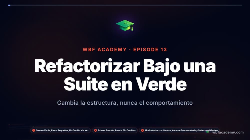 Refactorizar Bajo una Suite en Verde