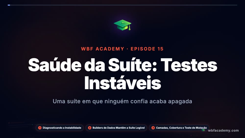 Saúde da Suíte: Testes Instáveis
