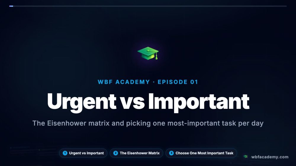 Urgent vs Important