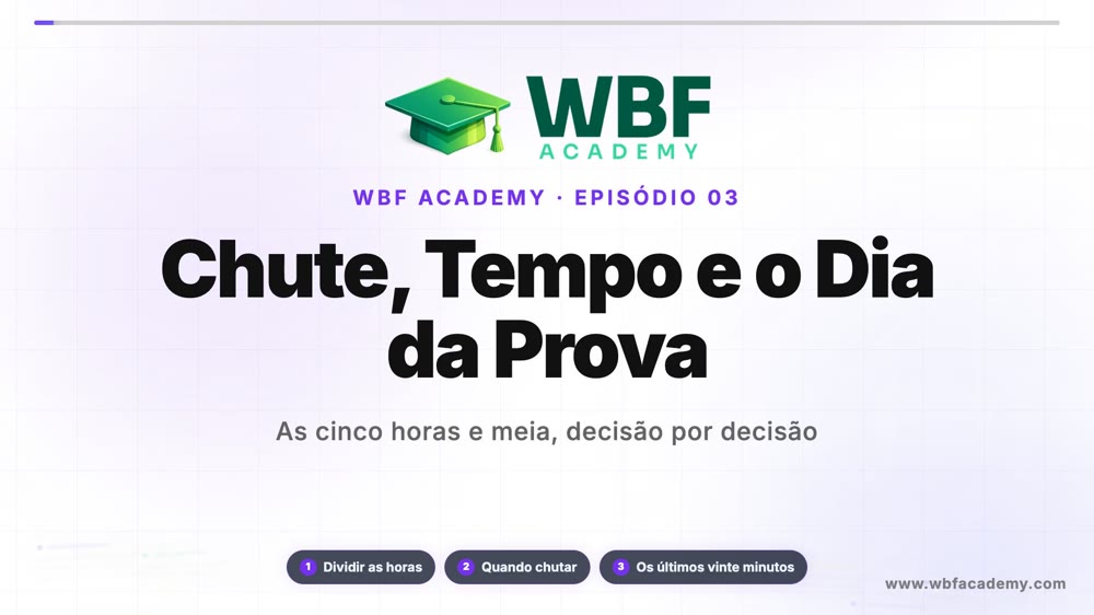 Chute, Tempo e o Dia da Prova