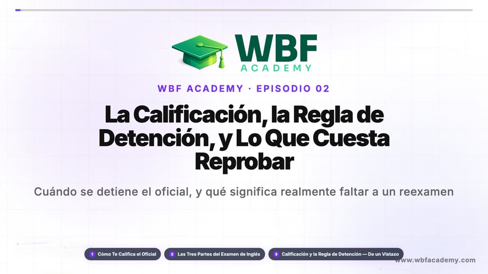 La Calificación, la Regla de Detención, y Lo Que Cuesta Reprobar