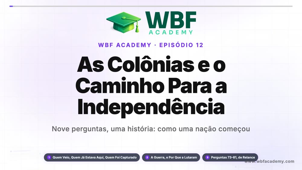 As Colônias e o Caminho Para a Independência