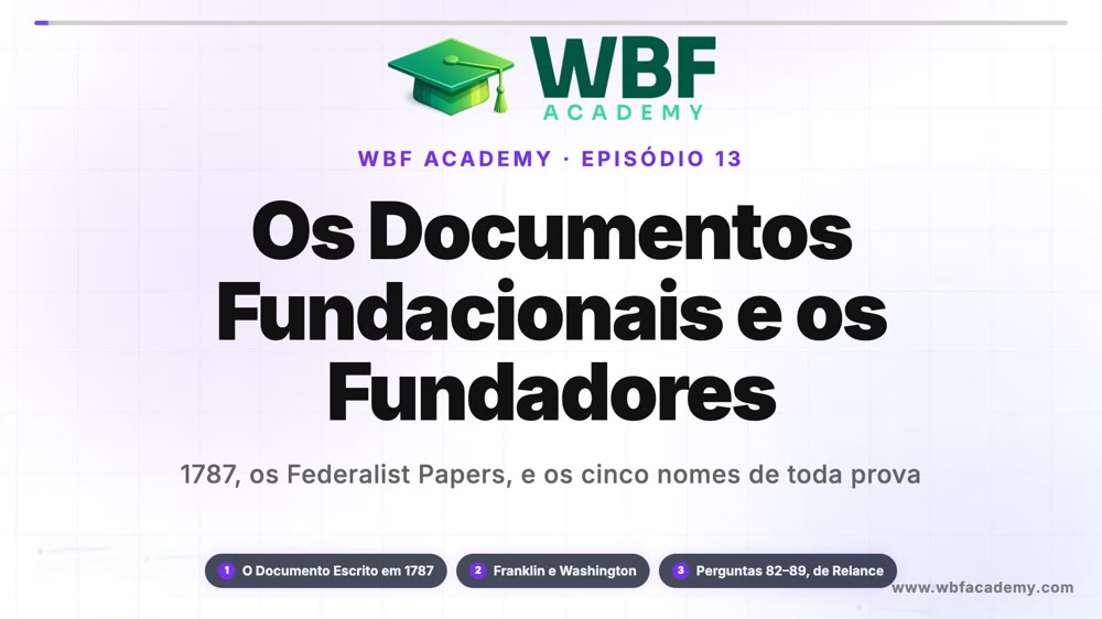 Os Documentos Fundacionais e os Fundadores