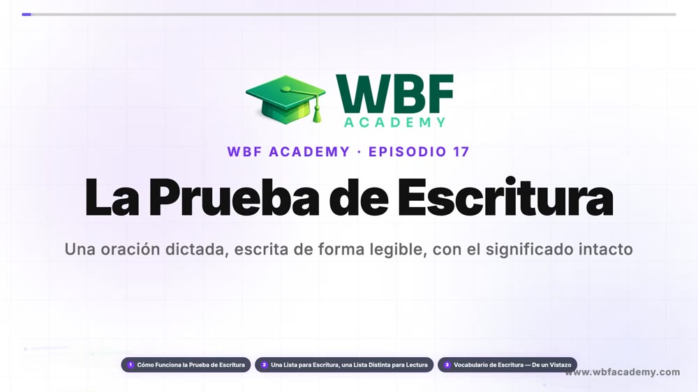 La Prueba de Escritura