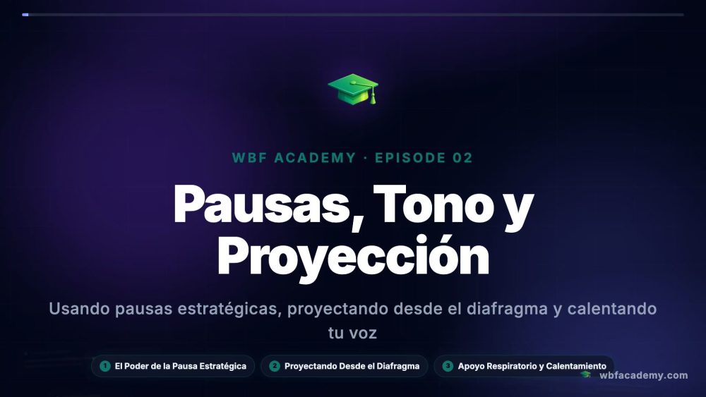 Pausas, Tono y Proyección